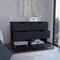 Tuhome Basilea 4 Drawers Dresser, 2 Cabinets, Black CLW8973 - alternate 6